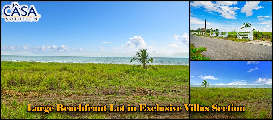 Large Beachfront Lot for Sale in Exclusive Villas Section of Las Olas Residential Resort Community