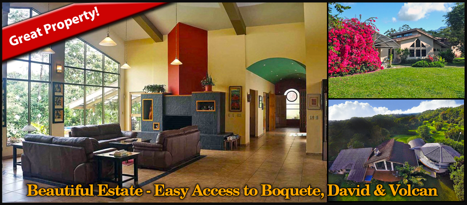 withdrawn - Beautiful Estate House with Easy Access to Boquete, David and Volcan - Hermosa casa con fácil acceso a Boquete, David y Volcan - Hermosa Casa con Fácil Acceso a Boquete, David y Volcán