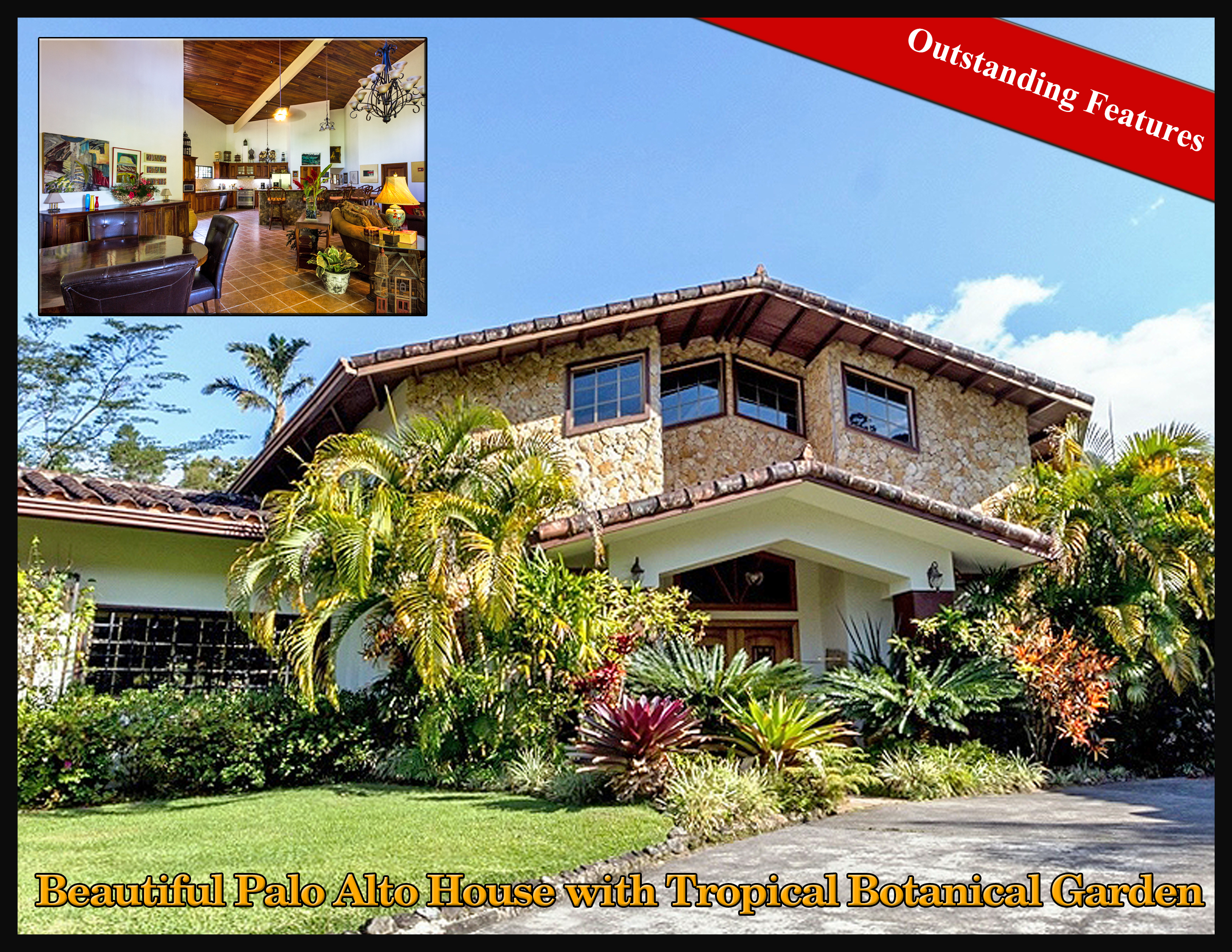 Great Deal!  Beautiful Palo Alto House with Tropical Botanical Garden  & Outstanding Features on 1.24 Acres Less Than 5 Minutes from Downtown Boquete. – Hermosa Casa con Jardín Botánico Tropical en Palo Alto, Boquete photo 2