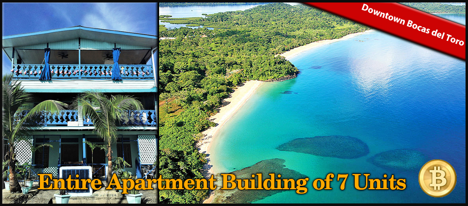 Entire Apartment Building of 7 Units in the Heart of Bocas del Toro Downtown - Fully Furnished - Titled Property - Significant Income - Edificio de apartamentos completo de 7 unidades en Bocas del Toro