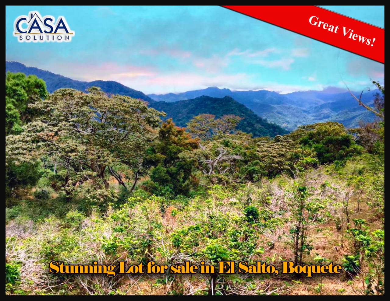 sold Reduced! Stunning View Lot For Sale in El Salto, Boquete, Panama near National Park yet Convenient to Town photo 2