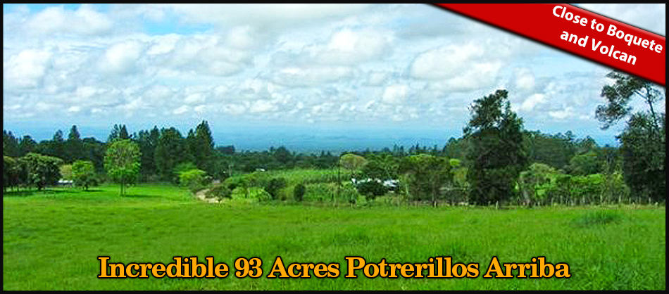 Incredible 93 Acres Potrerillos Arriba, Panama Property Close to Boquete – Buy All or a Part – Increíble 93 acres Potrerillos Arriba,  Propiedad de Panamá Cerca de Boquete – Compre Todo o una Parte