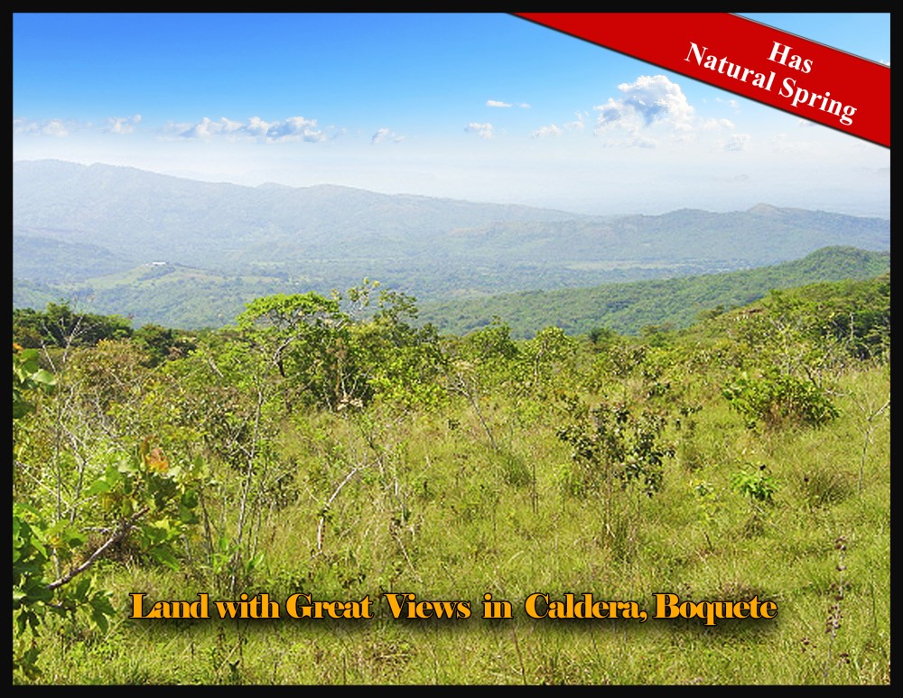 Sold by Casa Solution! Land with Great Views for Sale in El Paso, Caldera, Boquete, Panama with Natural Spring photo 2