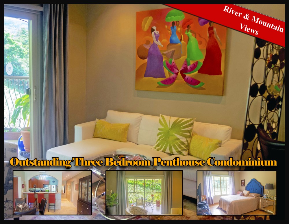 Outstanding Three Bedroom Penthouse Condominium for Sale in Valle del Rio, Downtown Boquete – River & Mountain Views photo 2