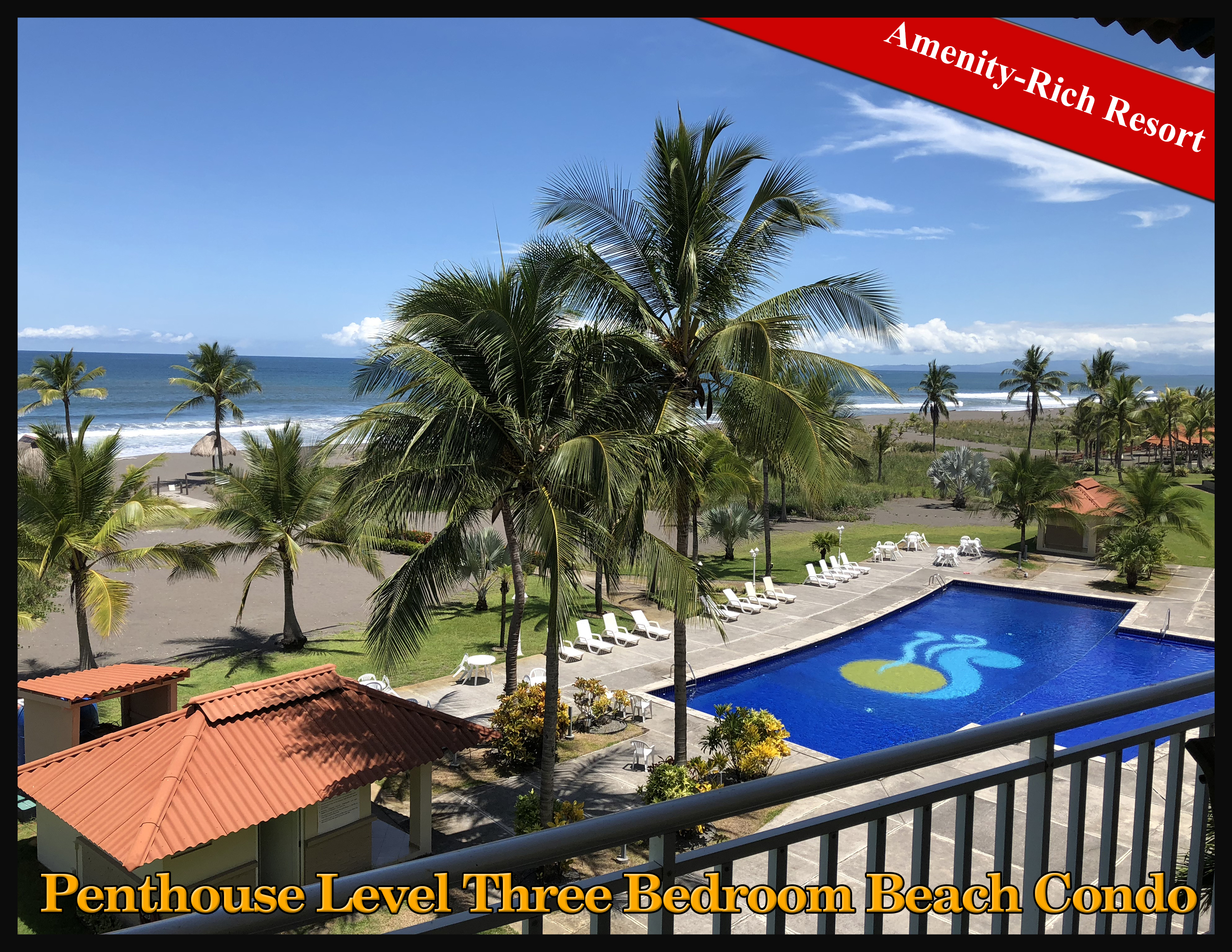 Penthouse Level Beach Condo For Sale – High Quality Three Bedroom in Las Olas, La Barqueta, Chiriqui, Panama – Furnishings Included – Condominio en Venta – Tres Recámaras de Alta Calidad en Las Olas, La Barqueta, Chiriquí, Panamá – Mobiliario Incluido photo 2