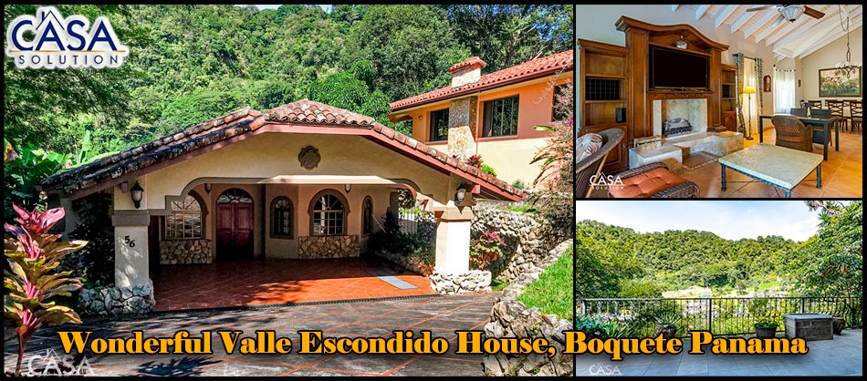 Sold by Casa Solution - Wonderful Valle Escondido, Boquete Panama House With Huge Balcony & View for Sale