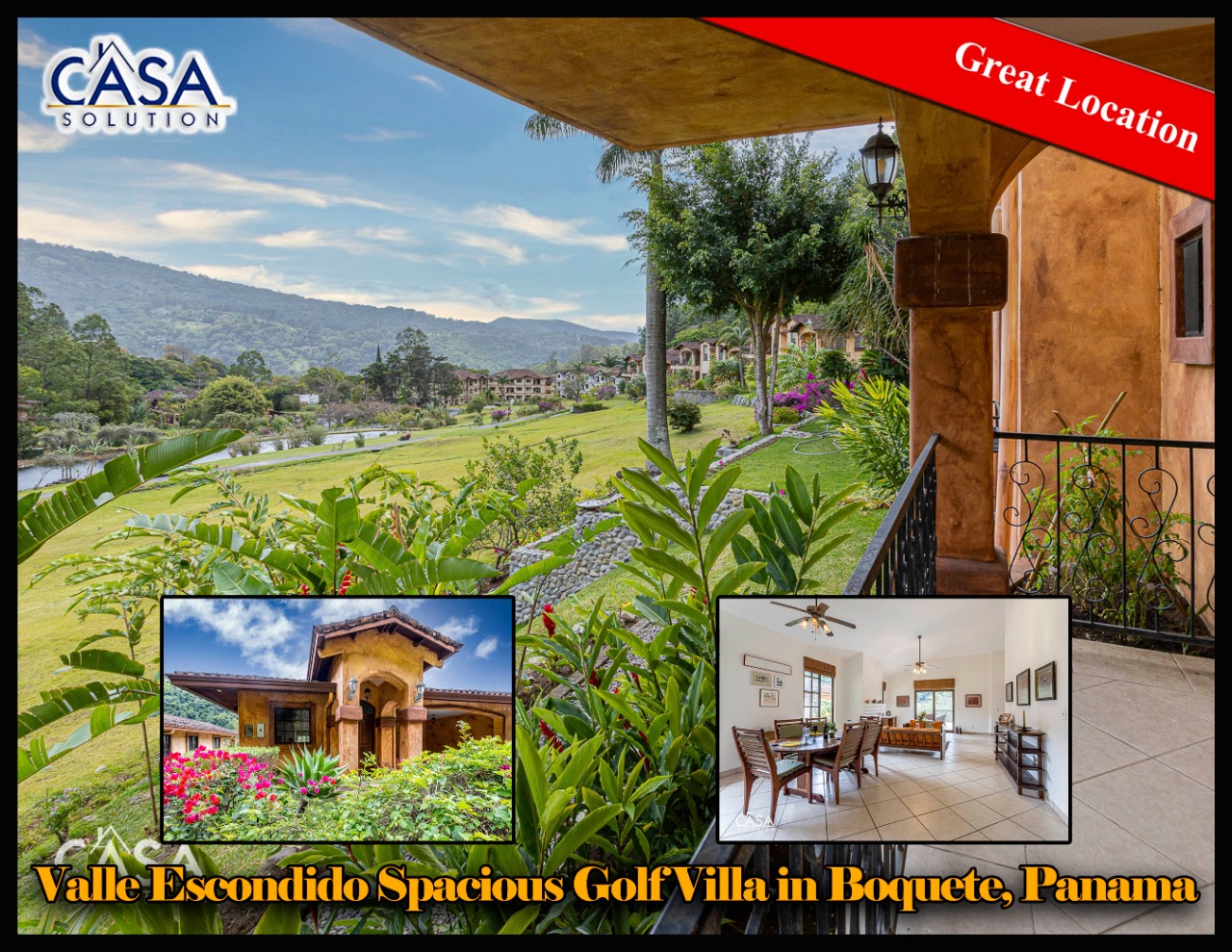 Sold by Casa Solution - Valle Escondido Spacious Golf Villa for Sale in Boquete, Panama photo 2