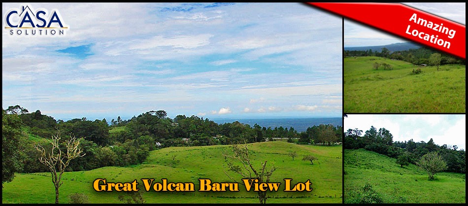 Great Volcan Baru View Lot of Over 1.8 Acres Near the Top of Jaramillo in Boquete, Panama