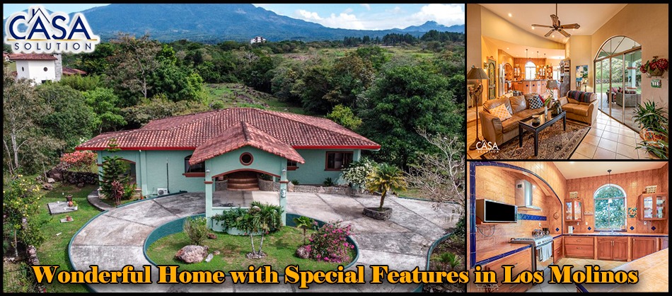 Wonderful Custom Home with Special Features & Guest Suite for Sale in Hacienda Los Molinos, Boquete, Panama – Furnishings Included