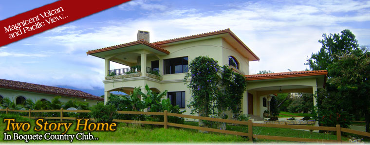 Leased - Boquete Country Club Furnished Two Story View House for Rent - Long or Short Term