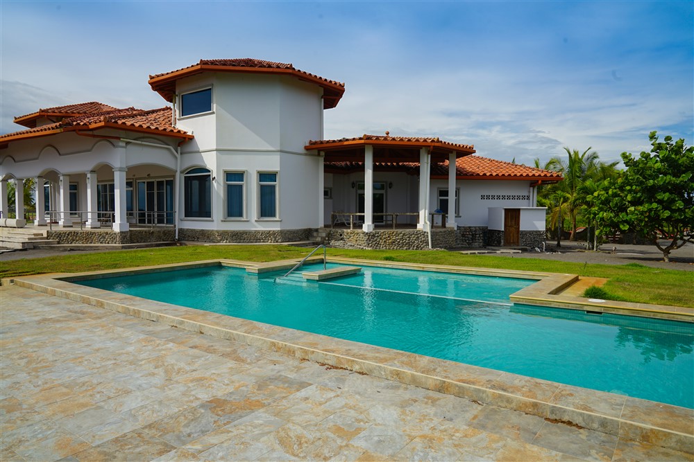 Sold by Casa Solution - Outstanding Large Beachfront House with Swimming Pool on 3,000 Square Meter Triple Lot in Las Olas Resort – Furnishings Included