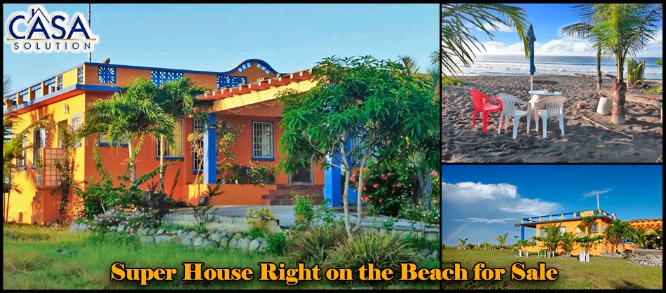 Sold by Casa Solution - Price Reduction! Super House Right on the Beach with 360 Degrees View Roof Top Terrace for Sale in Las Olas Resort Community