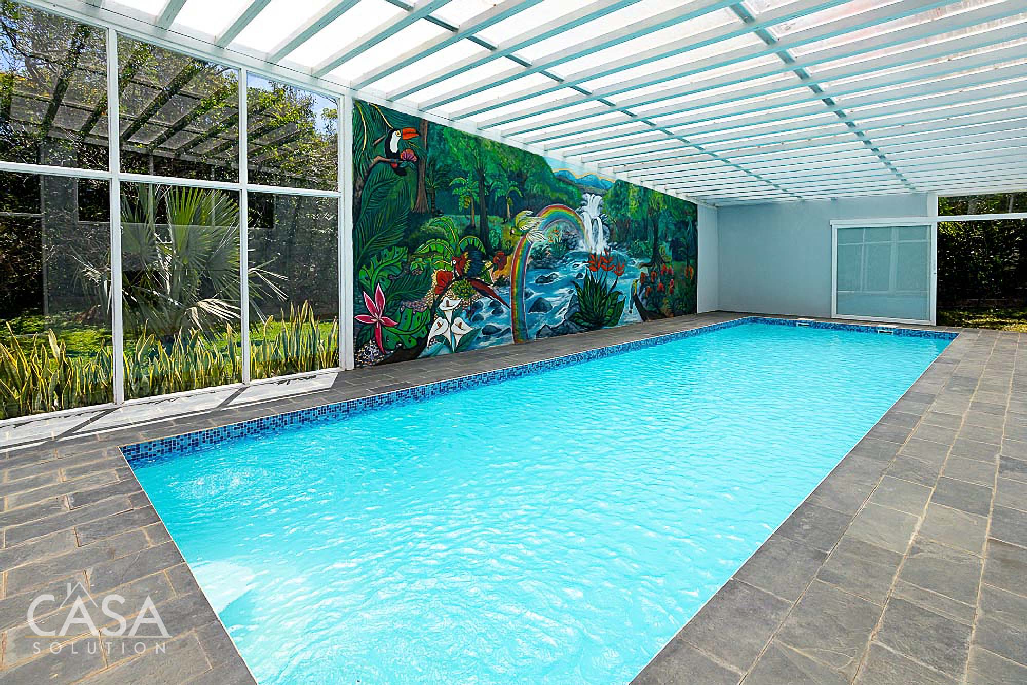 Withdrawn - Price Reduction! Modern Luxury Retreat House on Nearly 7 Acres with Indoor Pool, Horse Stables, Large Terrace, Stream, & Jungle Adjacent photo 4