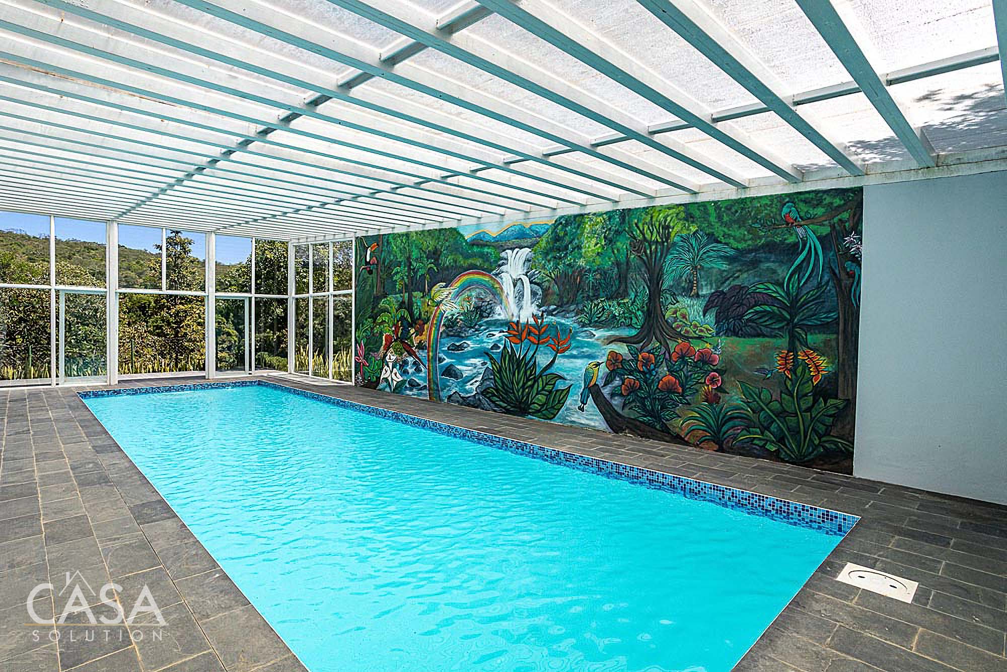Withdrawn - Price Reduction! Modern Luxury Retreat House on Nearly 7 Acres with Indoor Pool, Horse Stables, Large Terrace, Stream, & Jungle Adjacent photo 6
