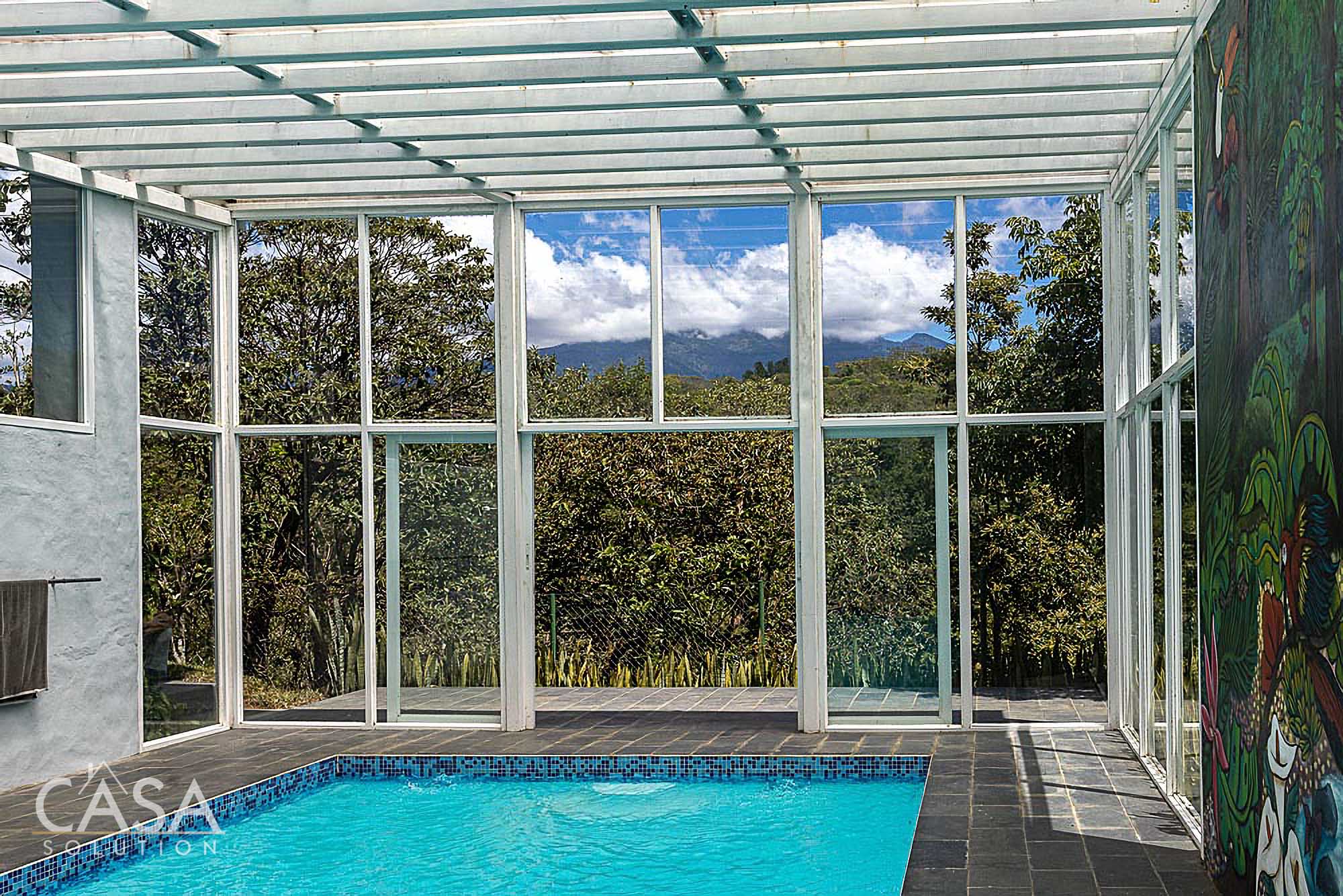 Withdrawn - Price Reduction! Modern Luxury Retreat House on Nearly 7 Acres with Indoor Pool, Horse Stables, Large Terrace, Stream, & Jungle Adjacent photo 7