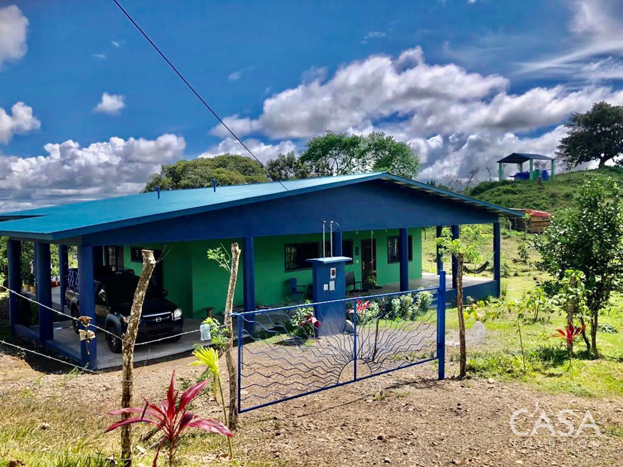 Protected: Sustainable home for sale in Santa Rosa, Bugaba, Chiriquí with mountain and sea views, 7.35 hectares of land, and a permaculture food forest.