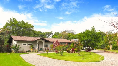 Riverfront 3-Acre Property with Casita for Sale Near Boquete. With BBQ gazebo, infinity pool, and solar power