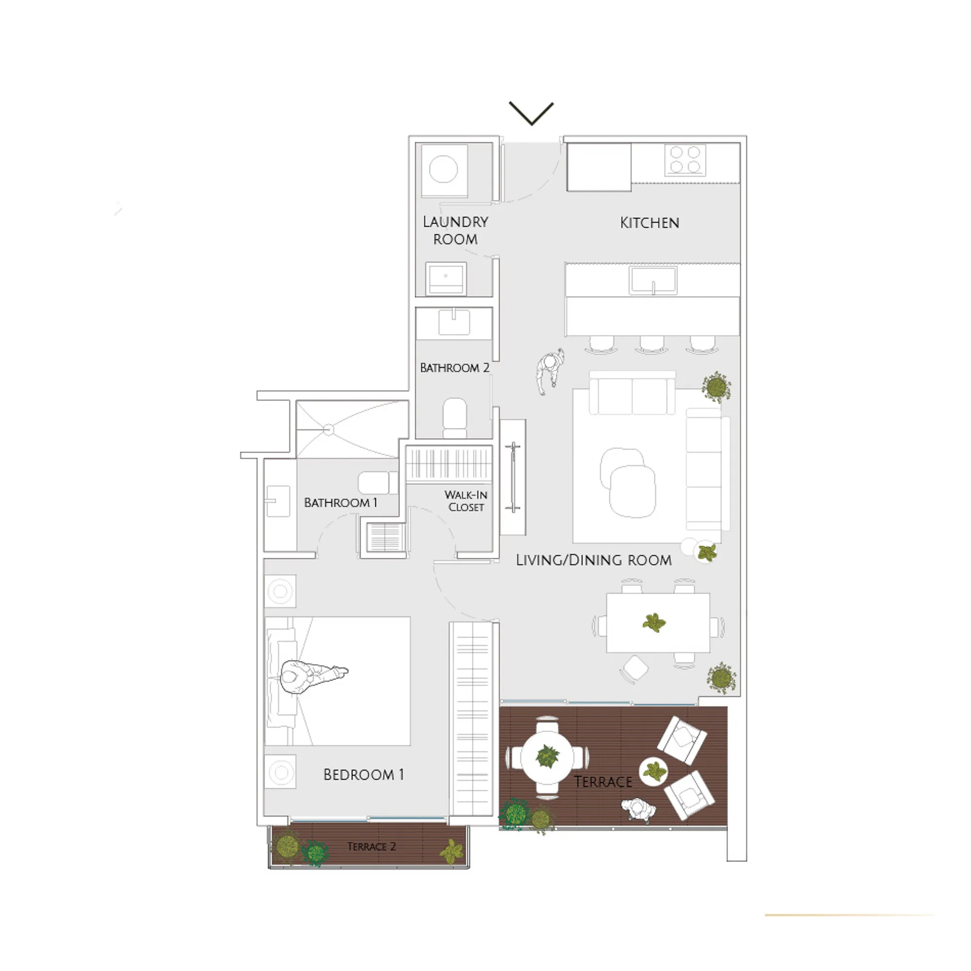 2-bedroom Condo with Terrace and Balcony - Model B for Sale in The Woods Boquete- Close to Downtown Boquete