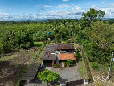 Contract Pending! Property for sale in Playa Las Lajas: home with 3 apartments, lagoon access, and tropical garden