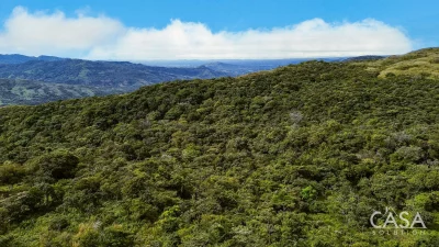 8.79 hectare land for sale in Caldera, Boquete, Chiriqui with river and mountain views